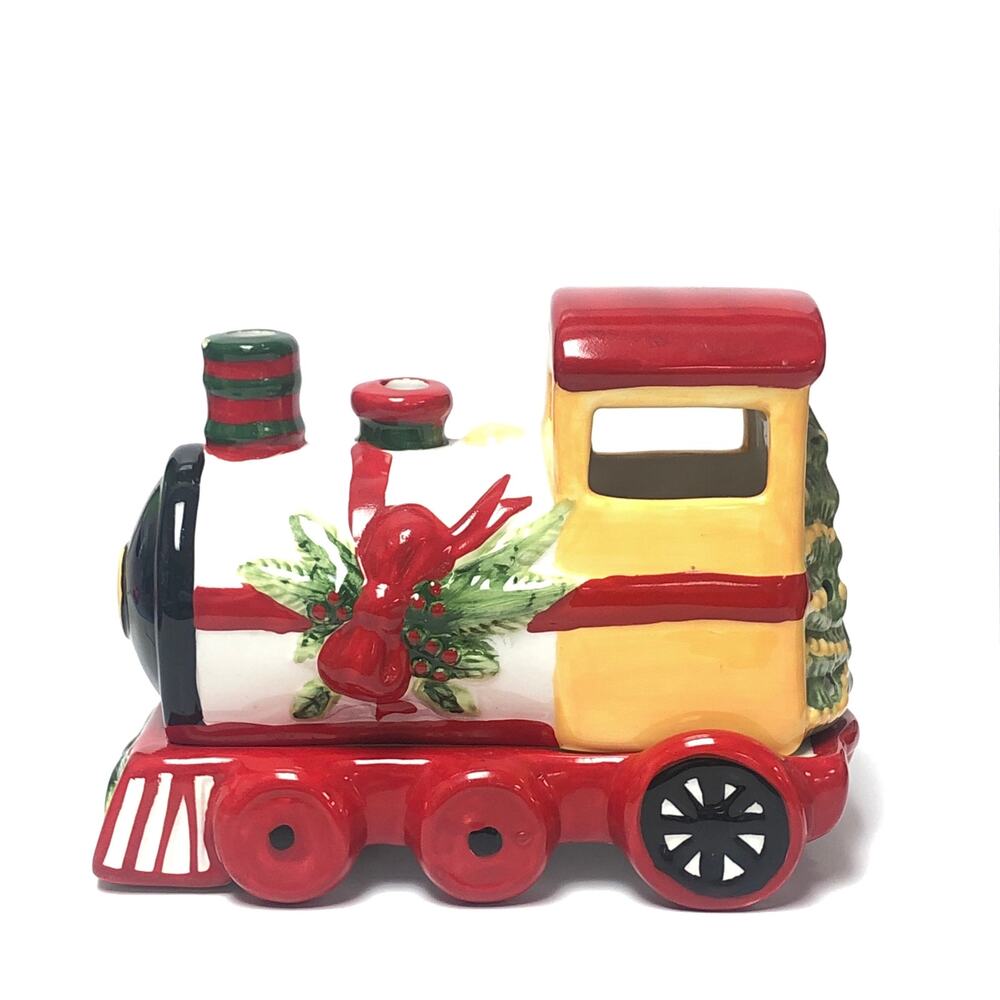 Vintage Platzgraff Christmas Holiday Heritage Train Tea Light Candle Holder
